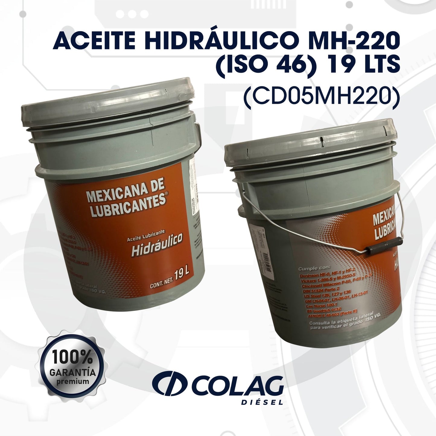 ACEITE HIDRÁULICO MH-220(ISO 46) 19LTS