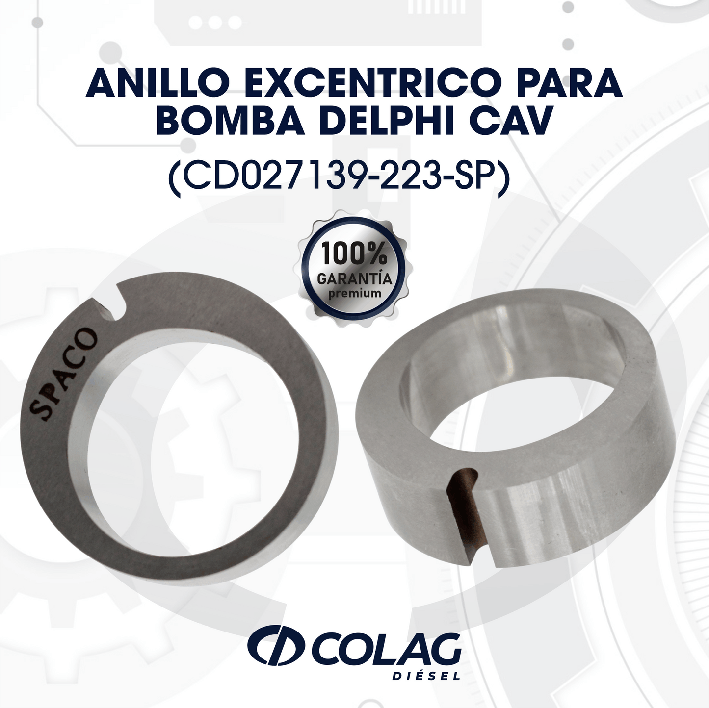 ANILLO EXCENTRICO PARA BOMBA DELPHI CAV