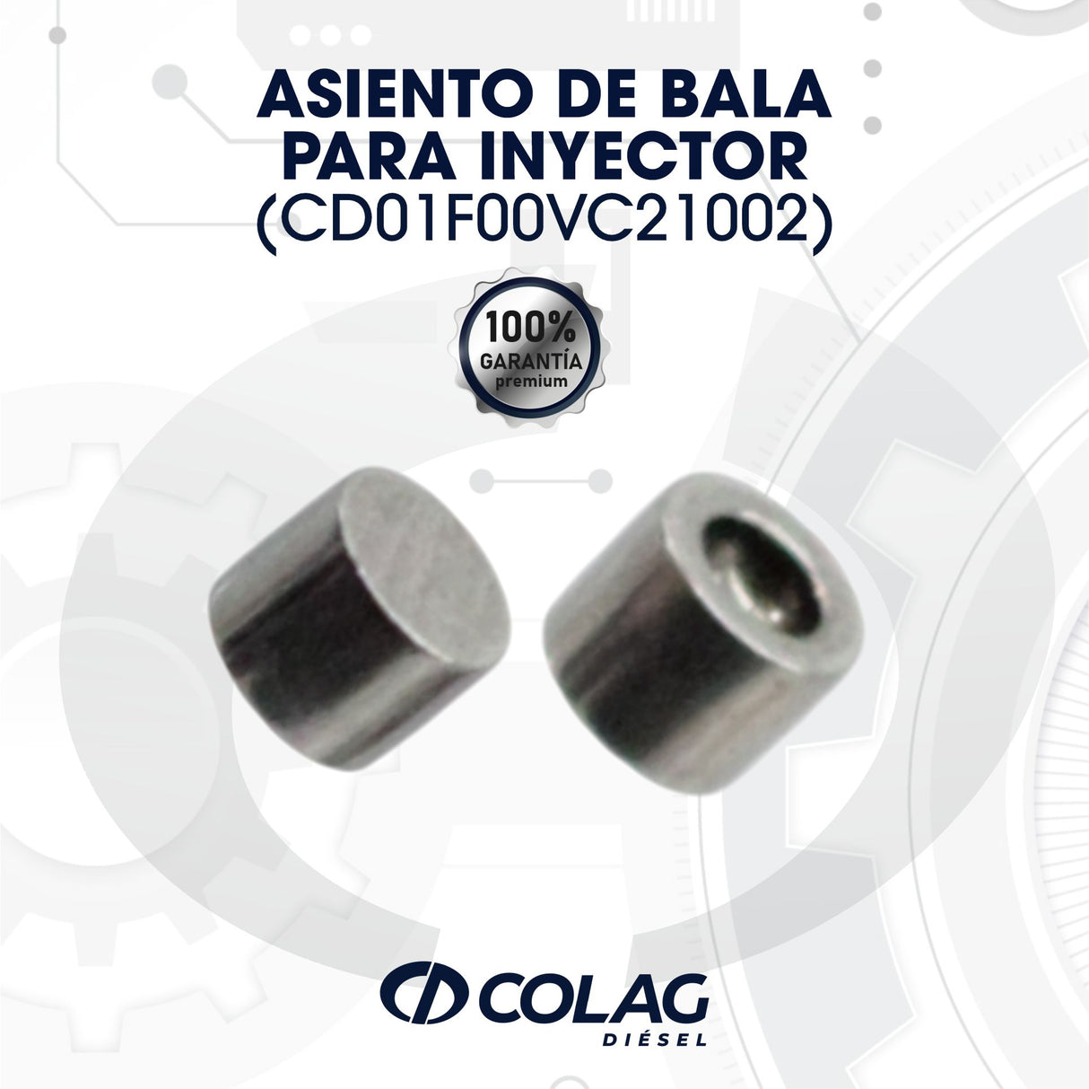 ASIENTO DE BALA PARA INYECTOR