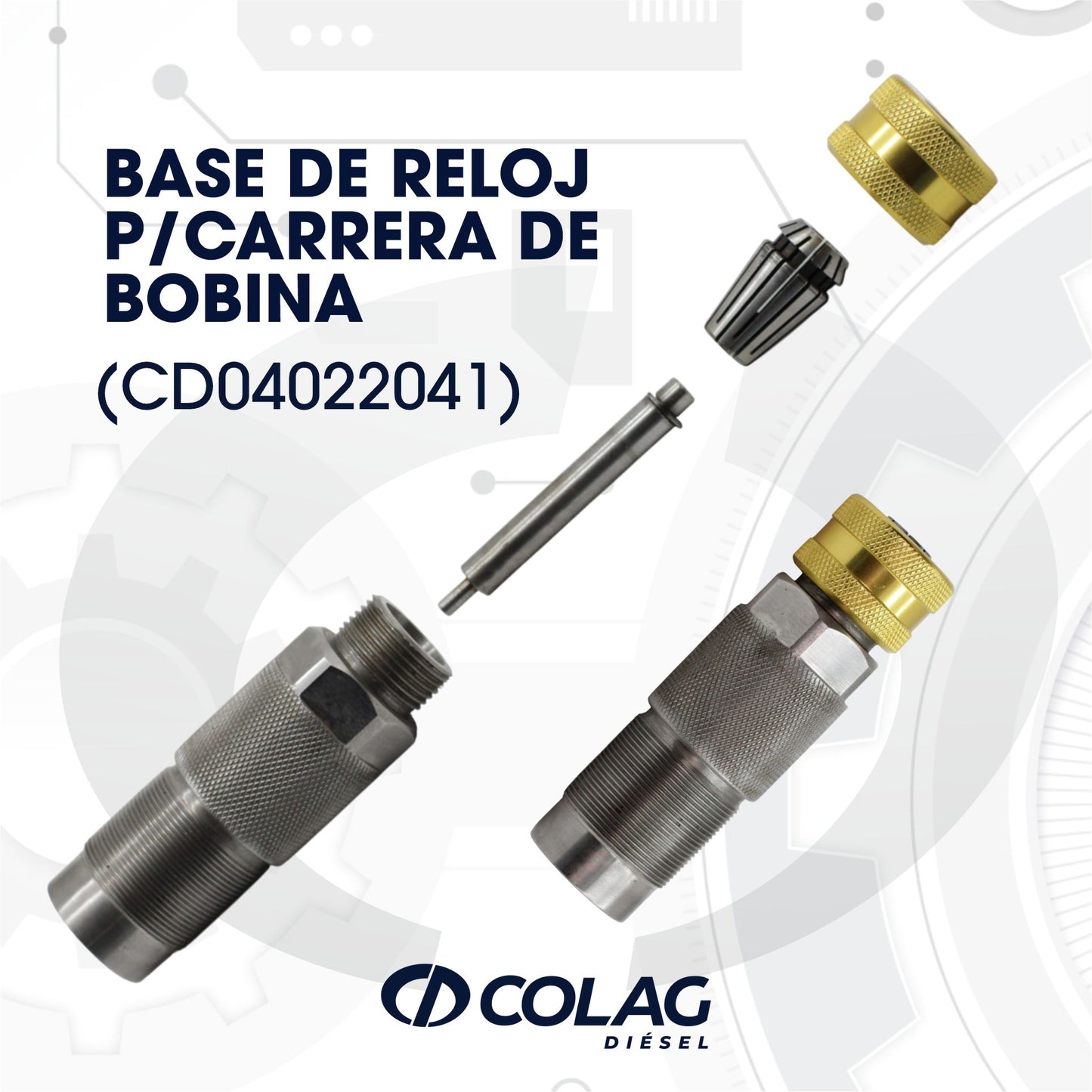 BASE DE RELOJ P/CARRERA DE BOBINA