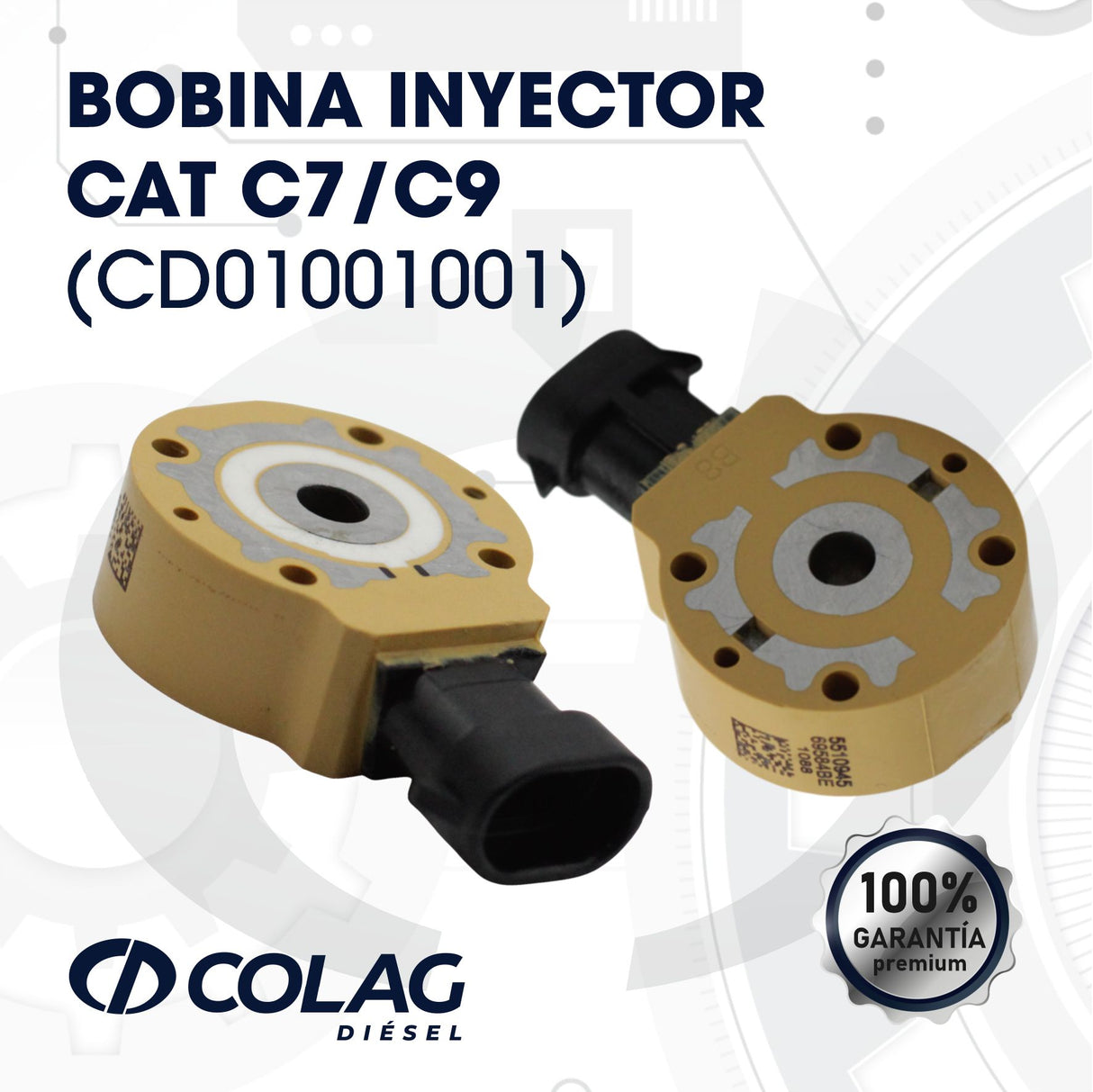 BOBINA INYECTOR CAT C7/C9
