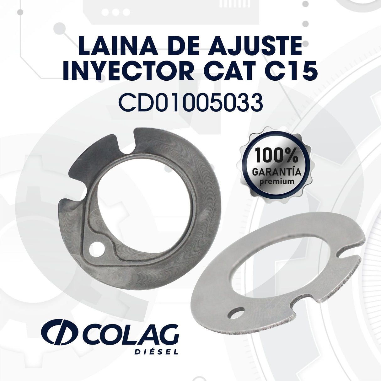 LAINA DE AJUSTE INYECTOR CAT C15