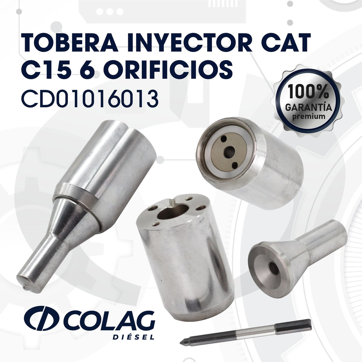 TOBERA INYECTOR CAT C15 6 ORIFICIOS