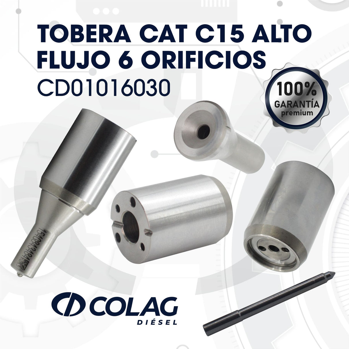 TOBERA CAT C15 ALTO FLUJO 6 ORIFICIOS