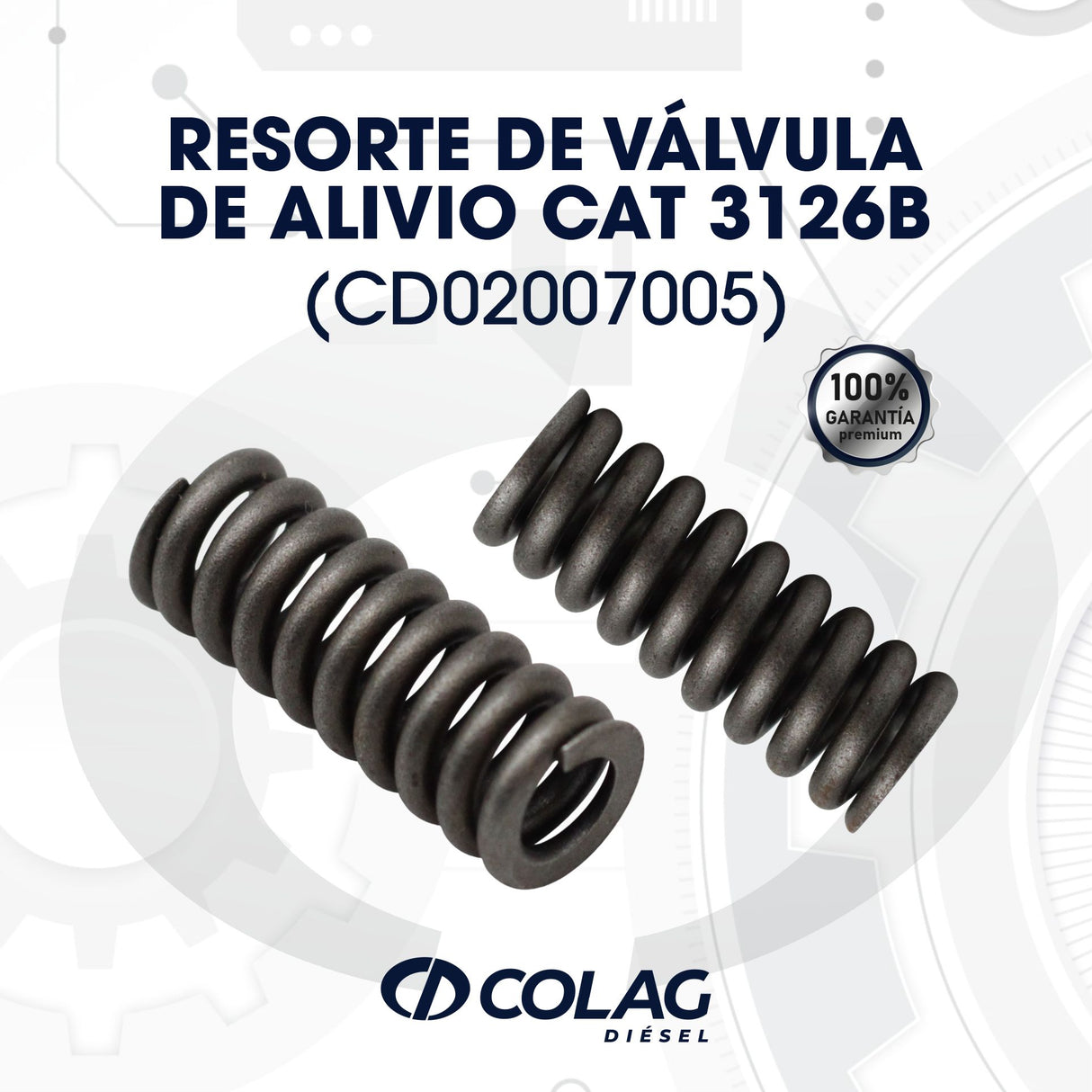 RESORTE DE VALVULA DE ALIVIO CAT 3126B