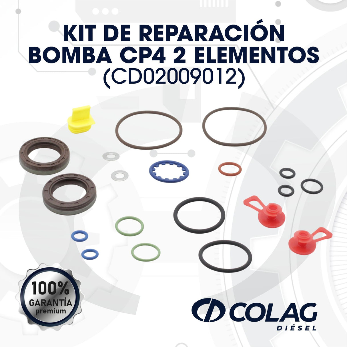 KIT DE REPARACIÓN BOMBA CP4 2 ELEMENTO