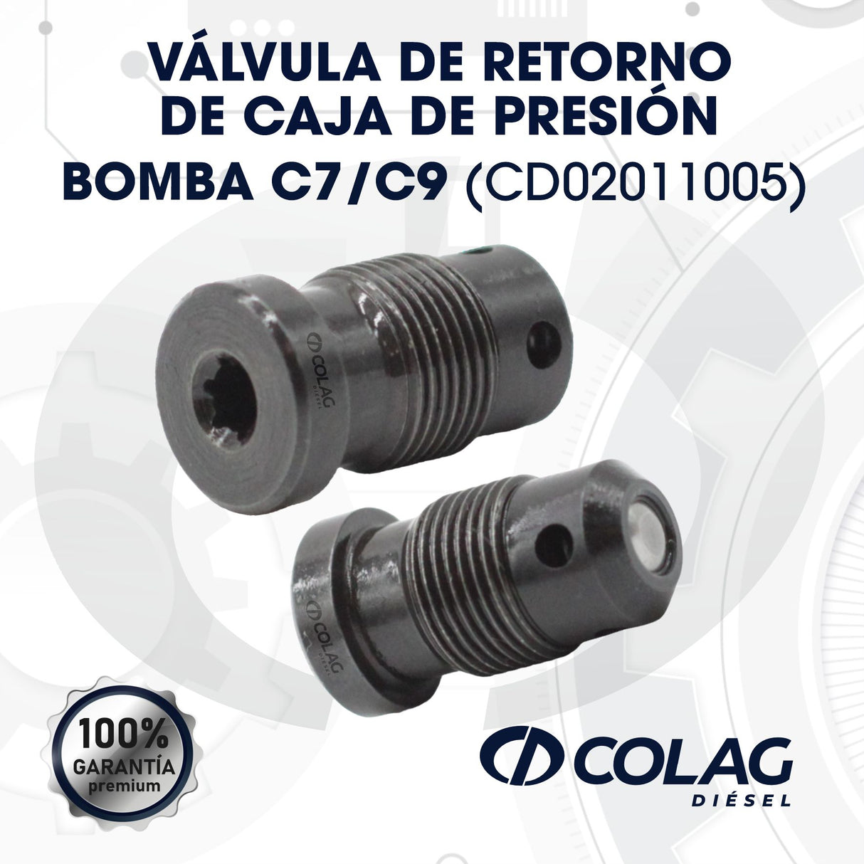 VÁLVULA DE RETORNO DE CAJA DE PRESÓN CAT
