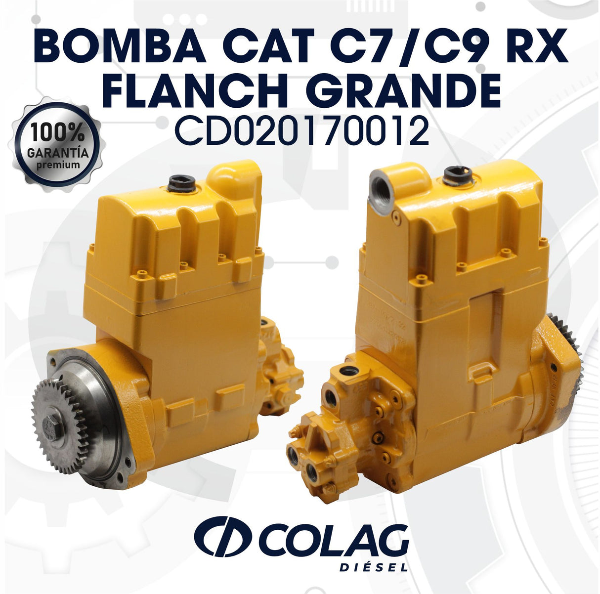 BOMBA CAT C7/C9 RX FLANCH GRANDE
