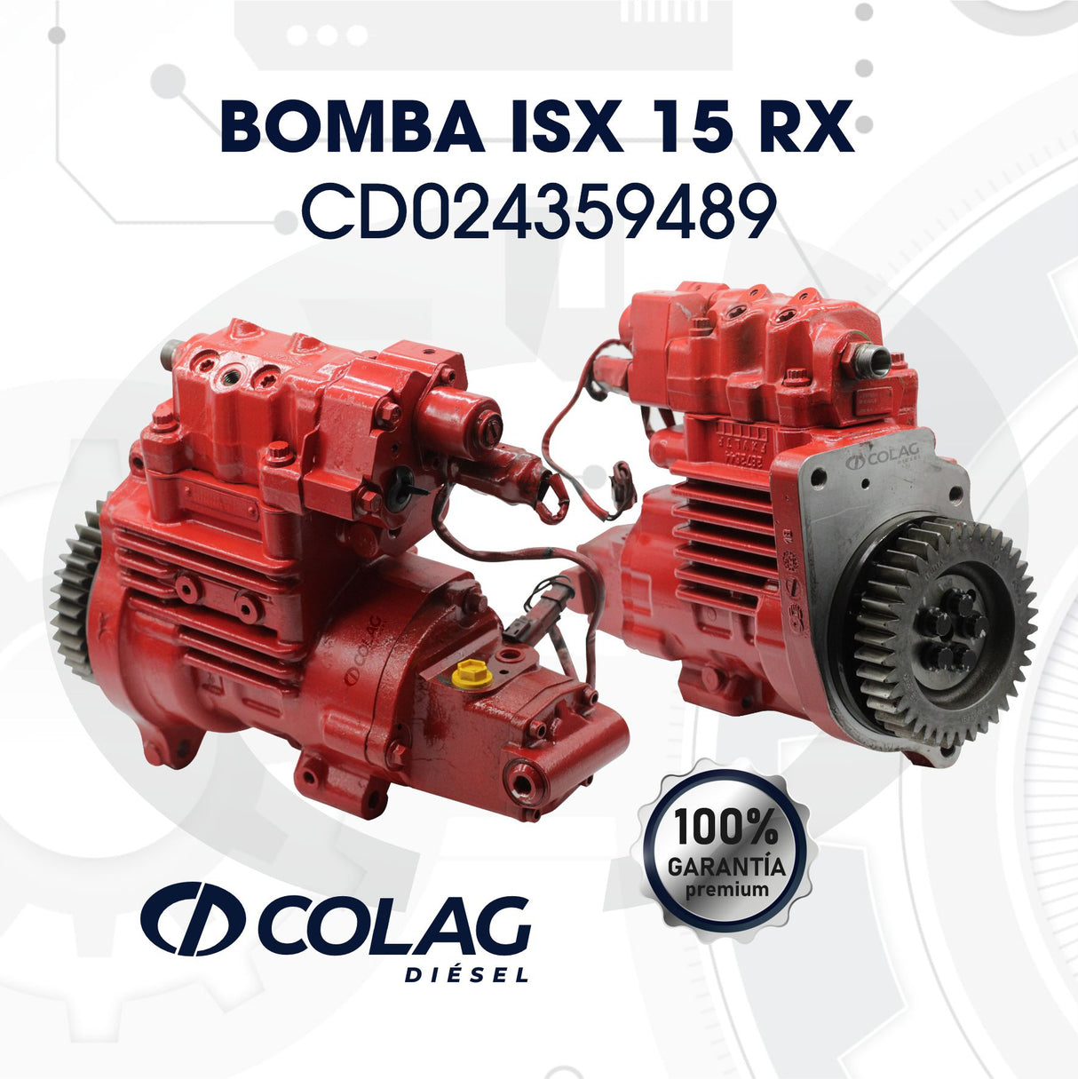 BOMBA ISX 15 CABEZAL CHICO 2 PISTONES