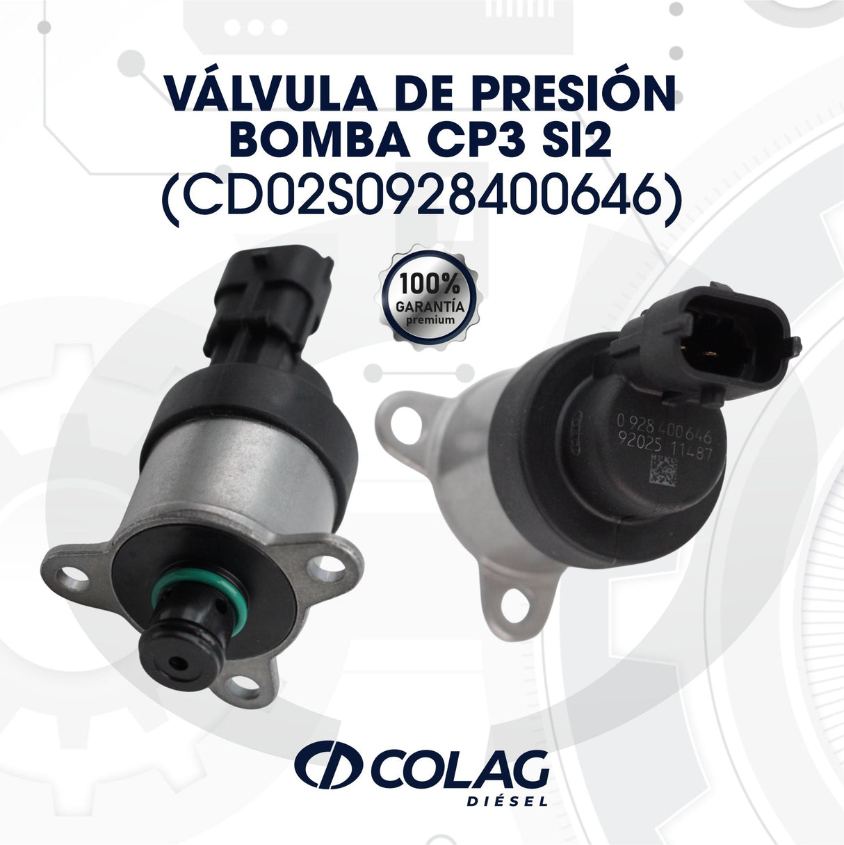 VÁLVULA DE PRESIÓN BOMBA CP3 SL2