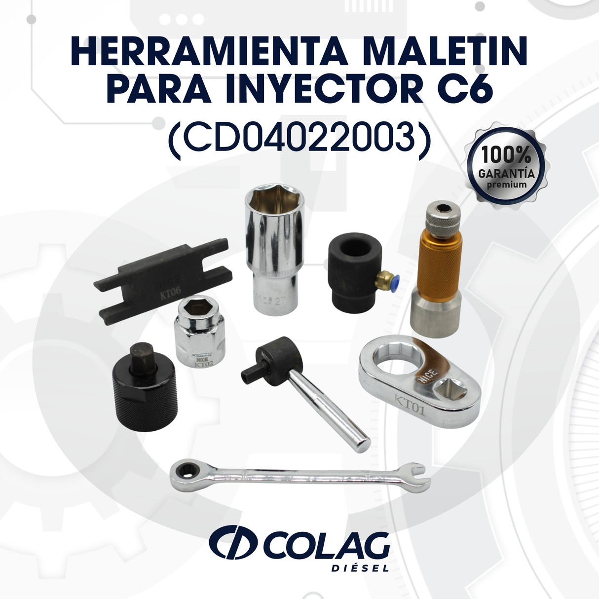 HERRAMIENTA MALETIN PARA INYECTOR C6