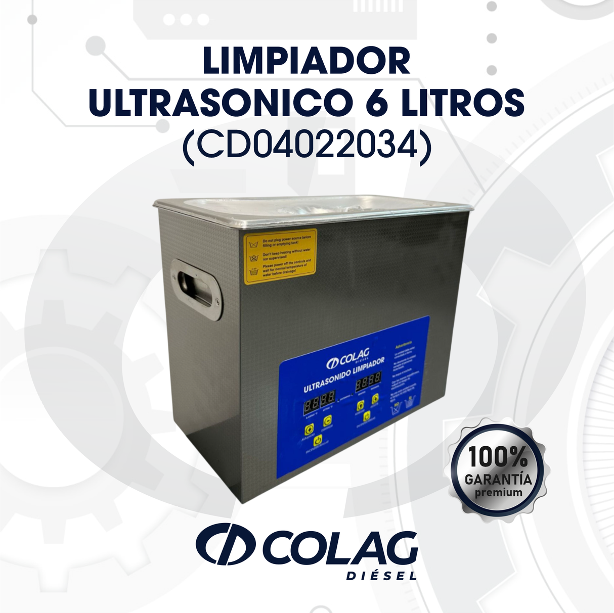 LIMPIADOR ULTRASONICO 6 LITROS