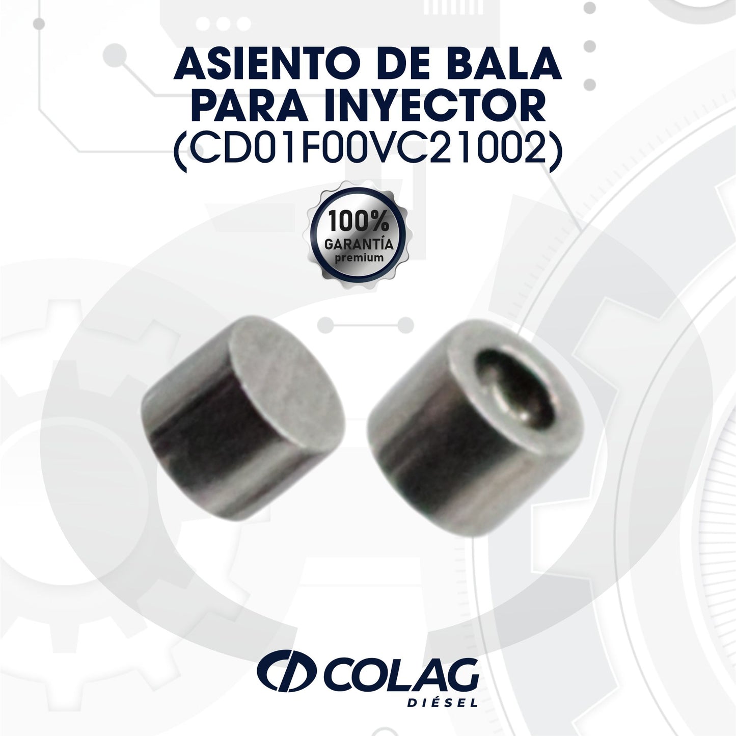 ASIENTO DE BALA PARA INYECTOR