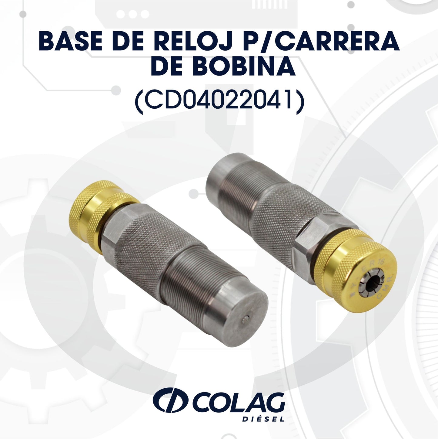 BASE DE RELOJ P/CARRERA DE BOBINA