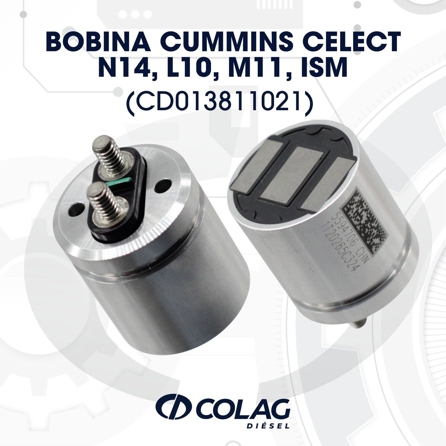 BOBINA CUMMINS CELECT N14, L10, M11, ISM