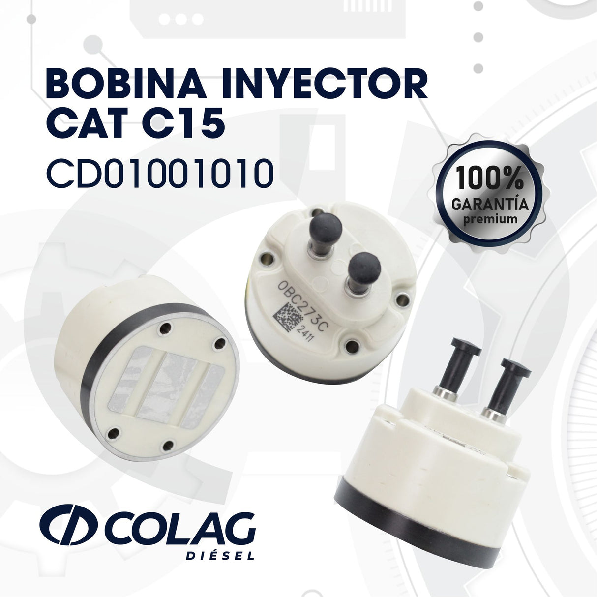 BOBINA INYECTOR CAT C15