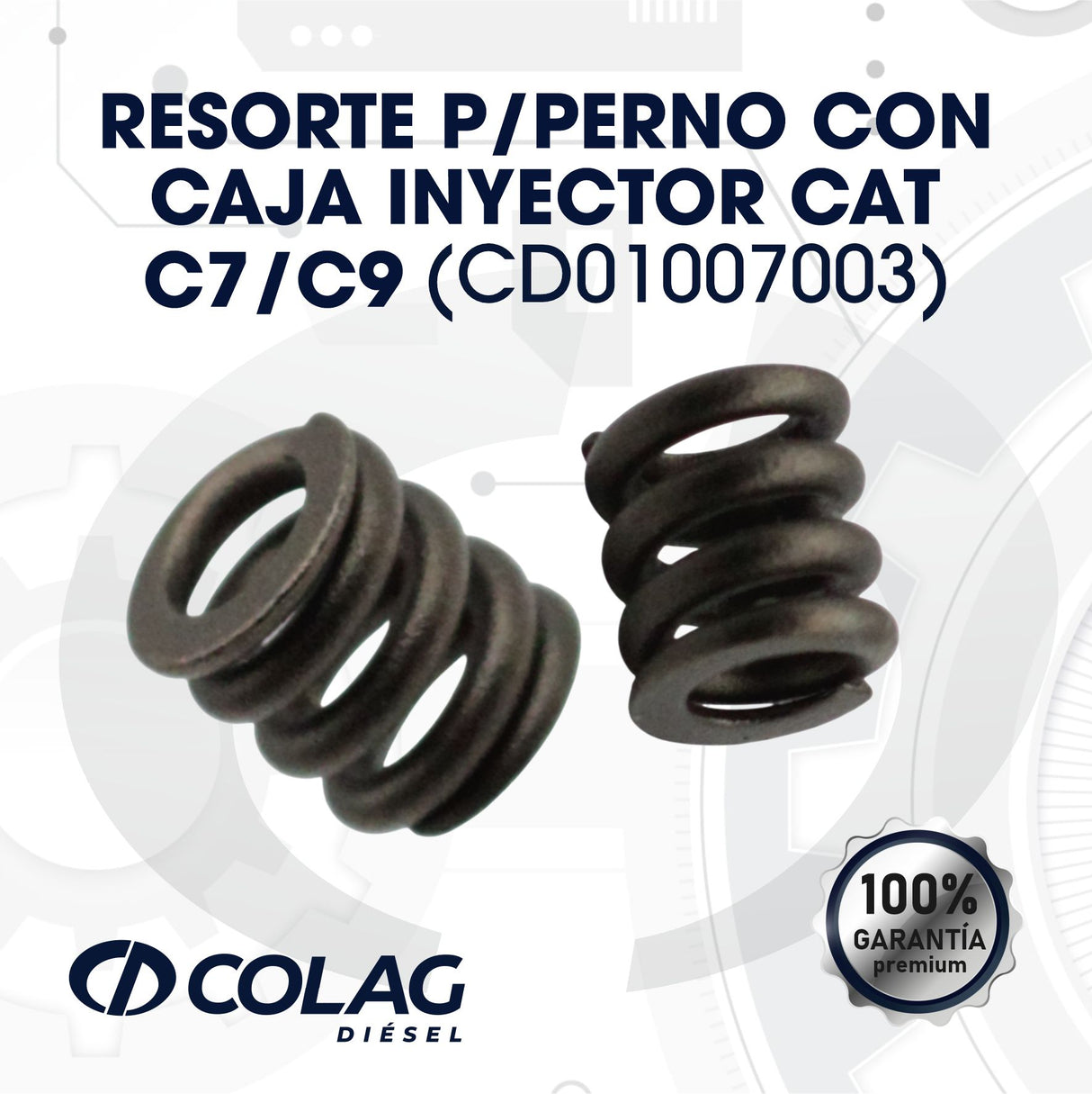 RESORTE P/ PERNO C/ CAJA INYECTOR C7/C9
