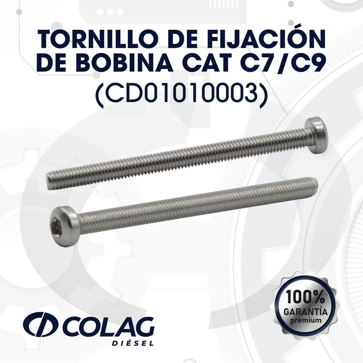 TORNILLO DE FIJACIÓN DE BOBINA CAT C7/C9