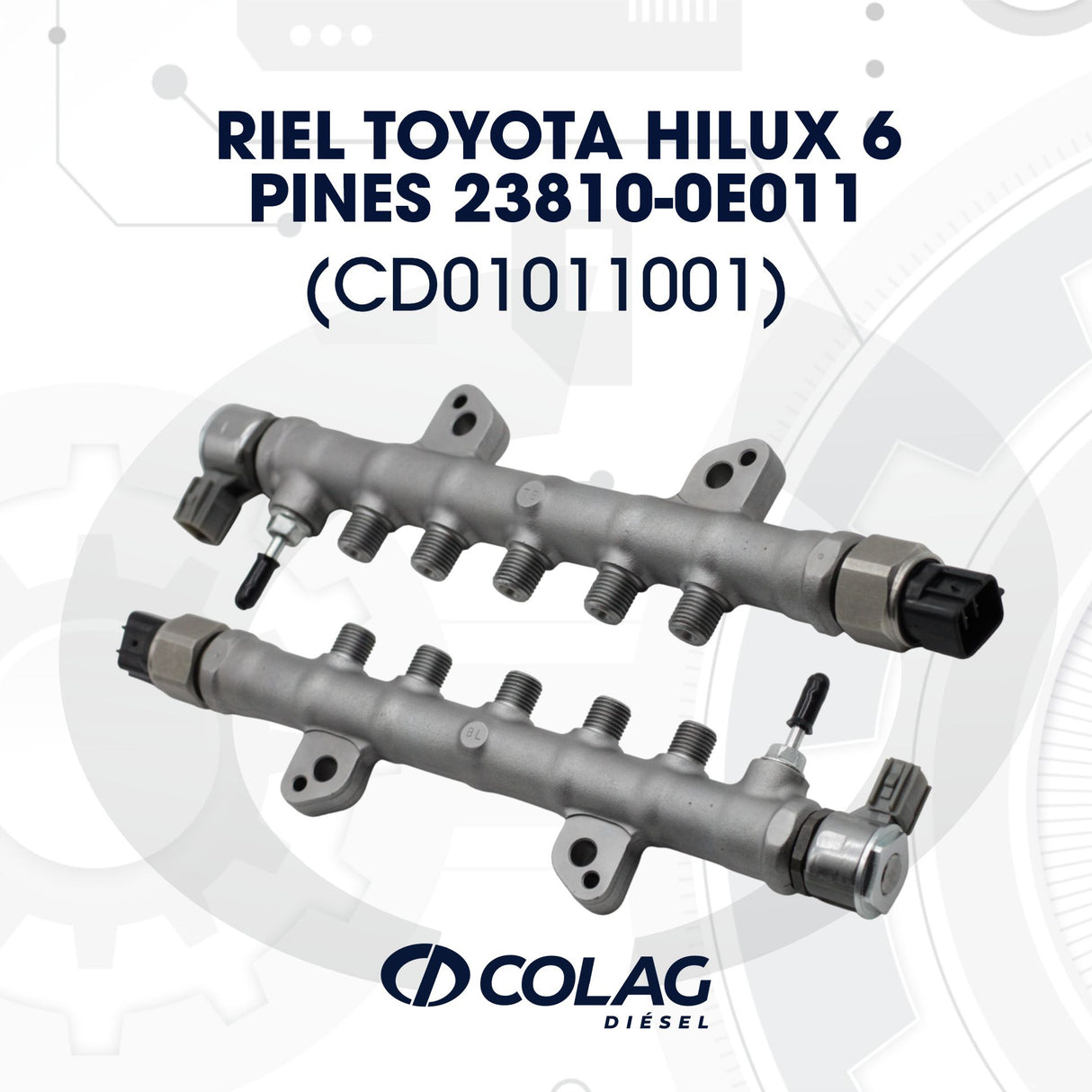 RIEL TOYOTA HILUX 6 PINES 23810-0E011
