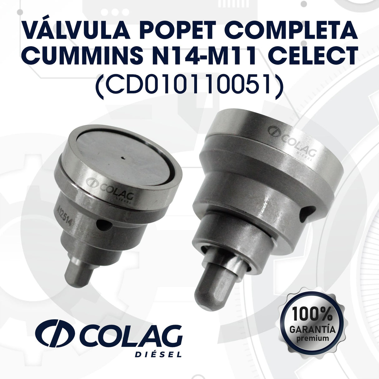 VÁLVULA POPPET COMPLETA CELECT N14, M11