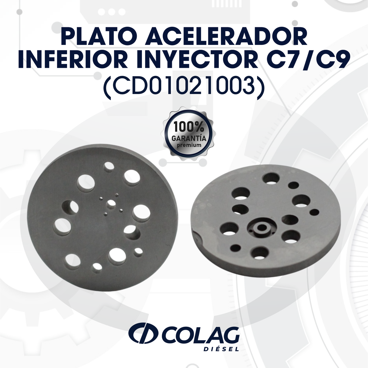 PLATO ACELERADOR INFERIOR INYECTOR C7/C9