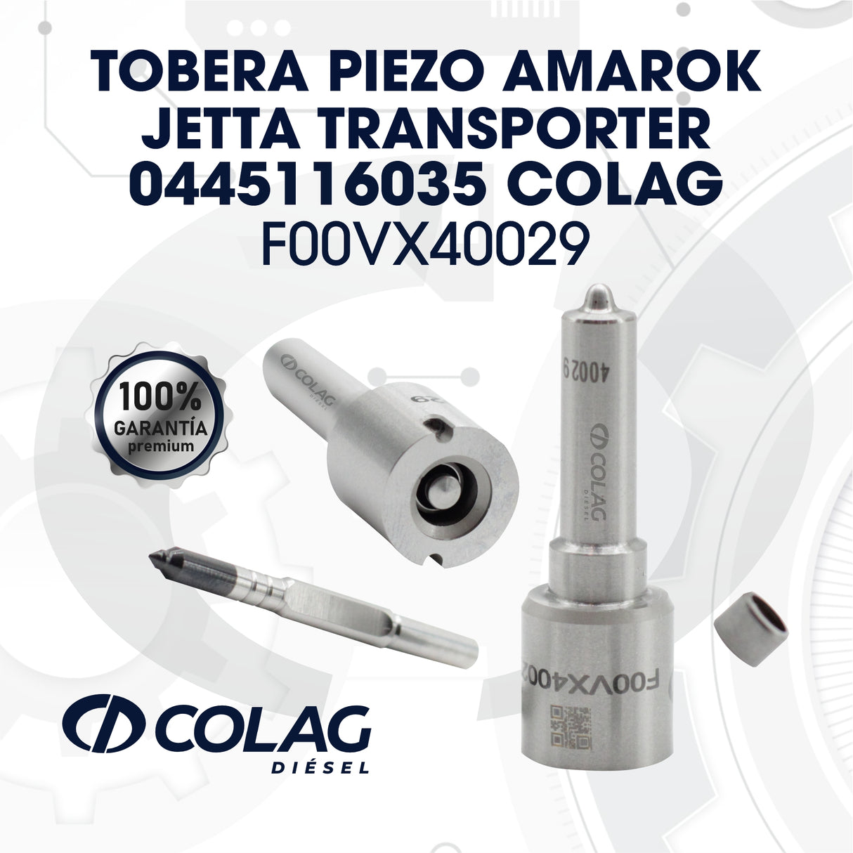 TOBERA PIEZO AMAROK , JETTA, TRANSPORTER