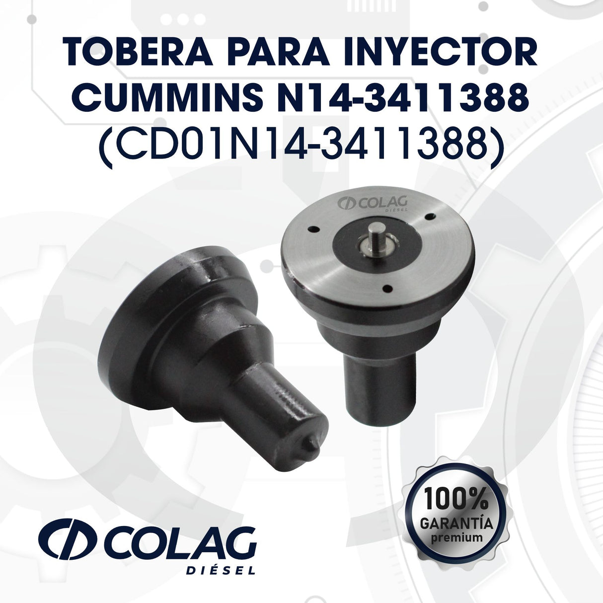 TOBERA PARA INYECTOR CUMMINS N14-3411388