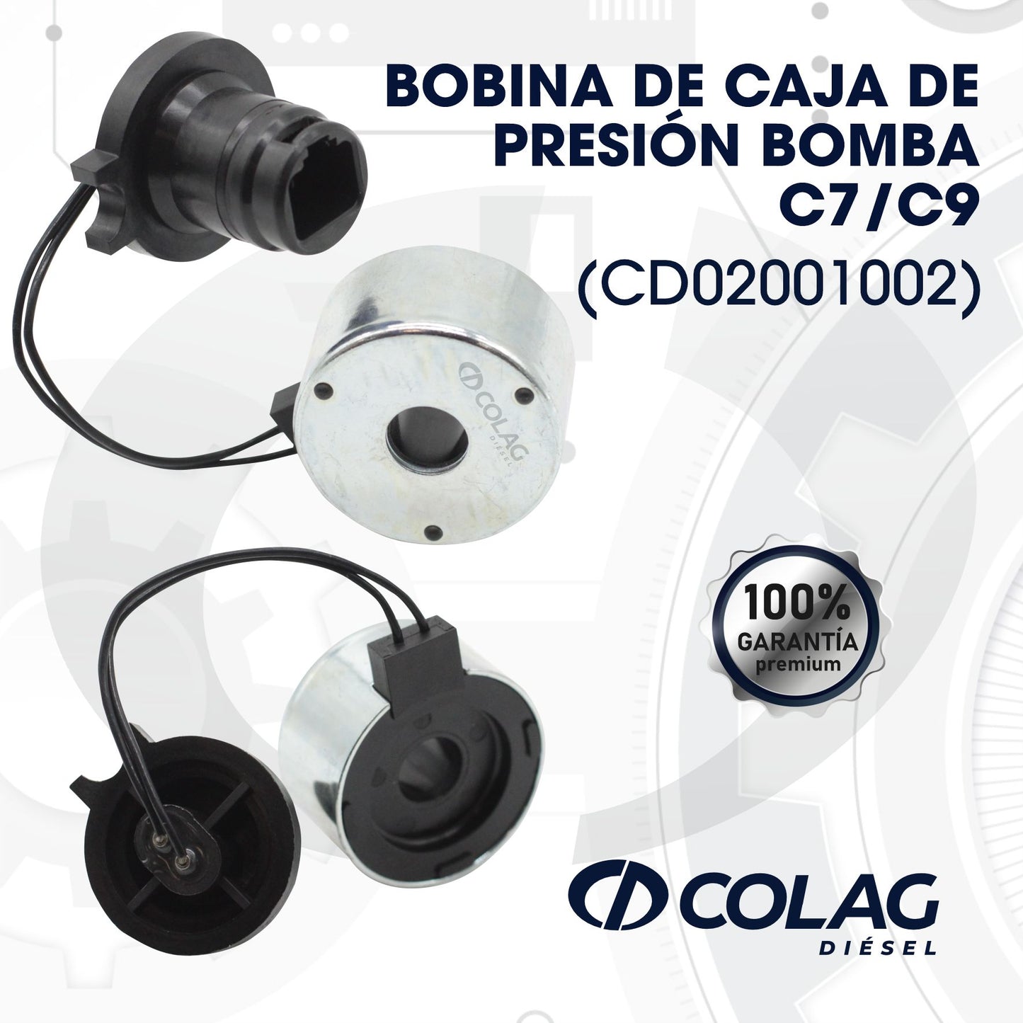 BOBINA DE CAJA DE PRESIÓN BOMBA C7 / C9