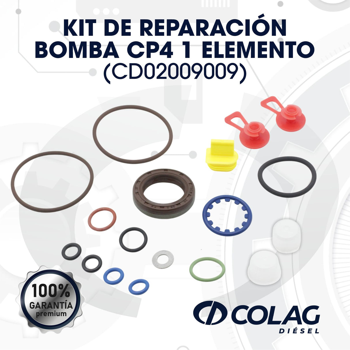 KIT DE REPARACION BOMBA CP4 1 ELEMENTO
