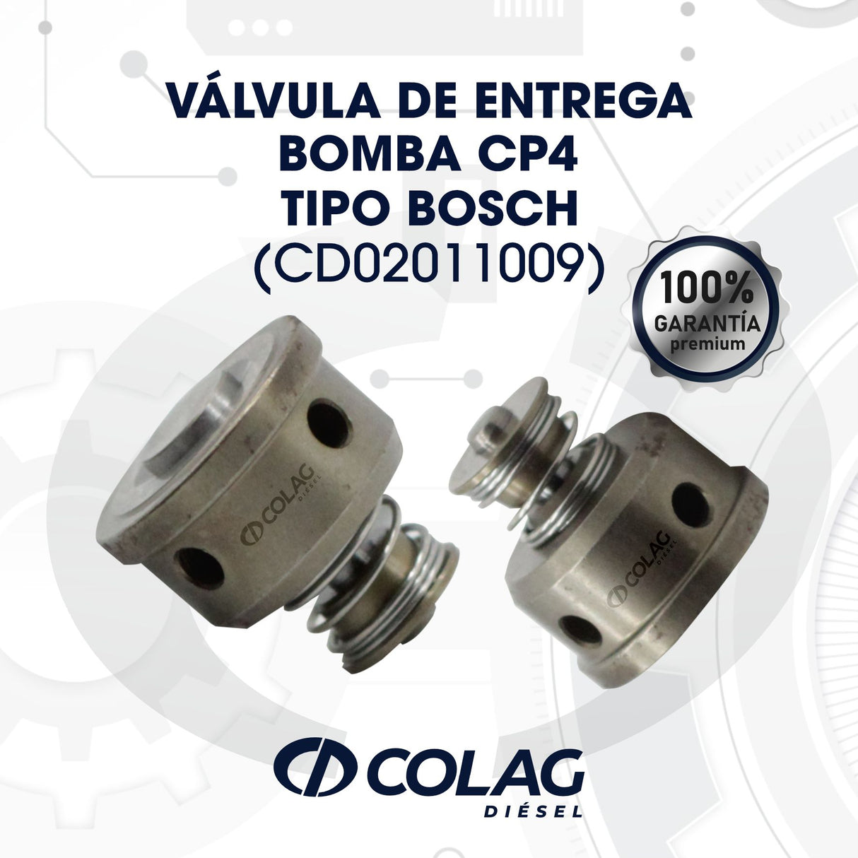 VÁLVULA DE ENTREGA BOMBA CP4 TIPO BOSCH
