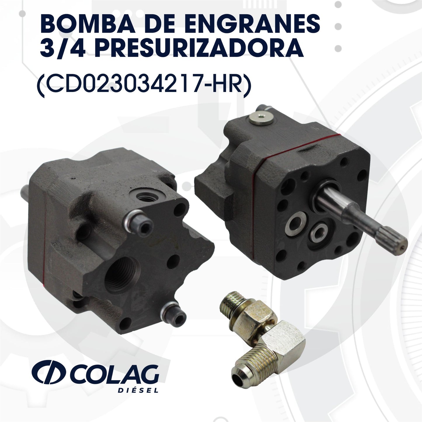 BOMBA DE ENGRANES 3/4 PRESURIZADORA