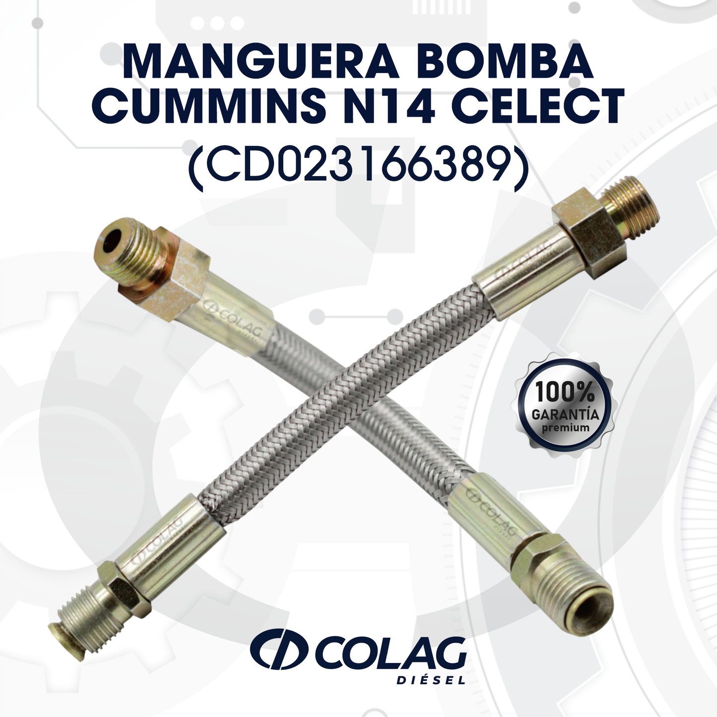 MANGUERA BOMBA CUMMINS N14 CELECT