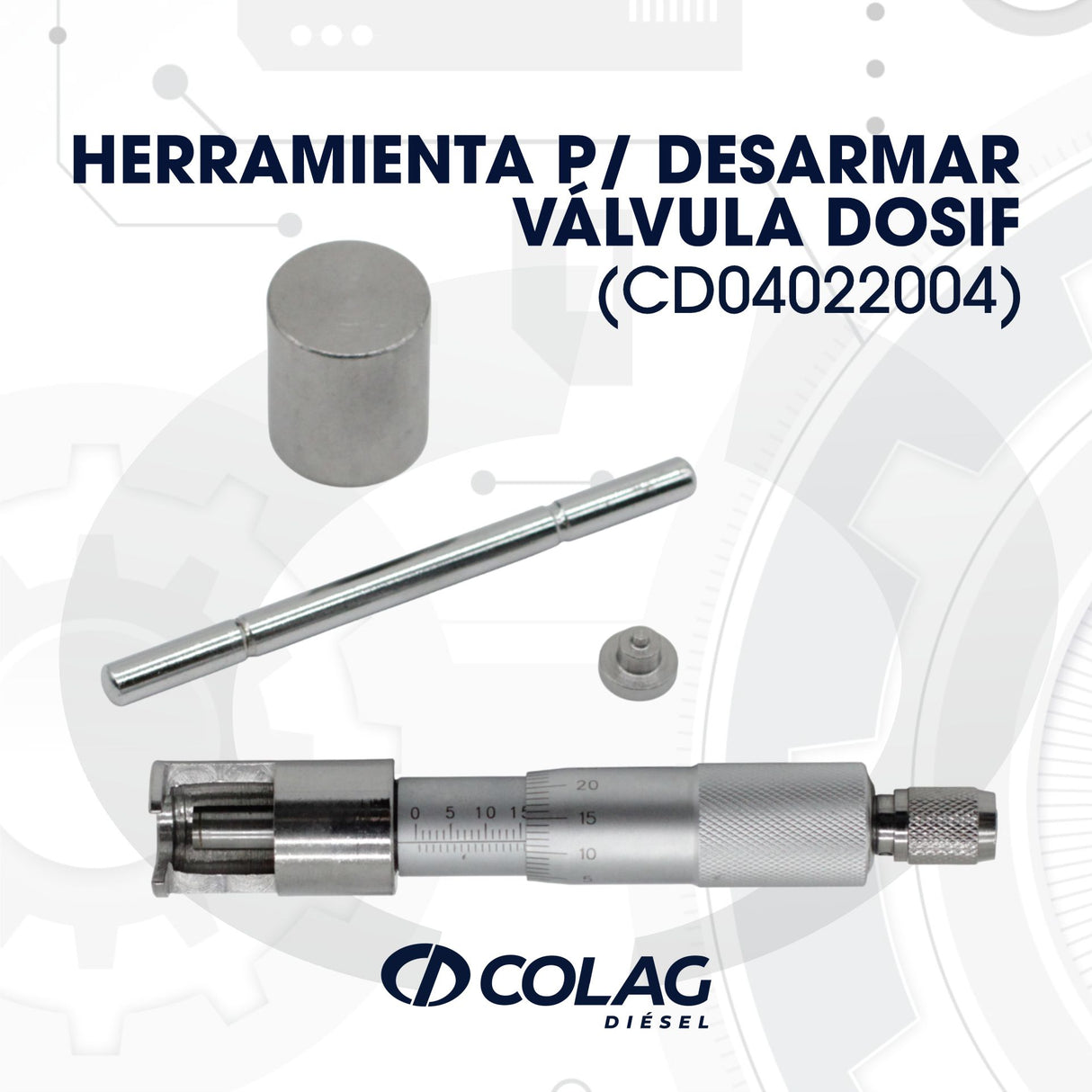 HERRAMIENTA P/ DESARMAR VÁLVULA DOSIF