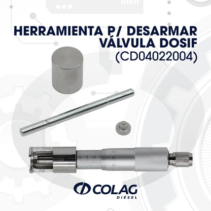 HERRAMIENTA P/ DESARMAR VÁLVULA DOSIF