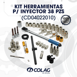 KIT HERRAMIENTAS P/ INYECTOR 38 PZS