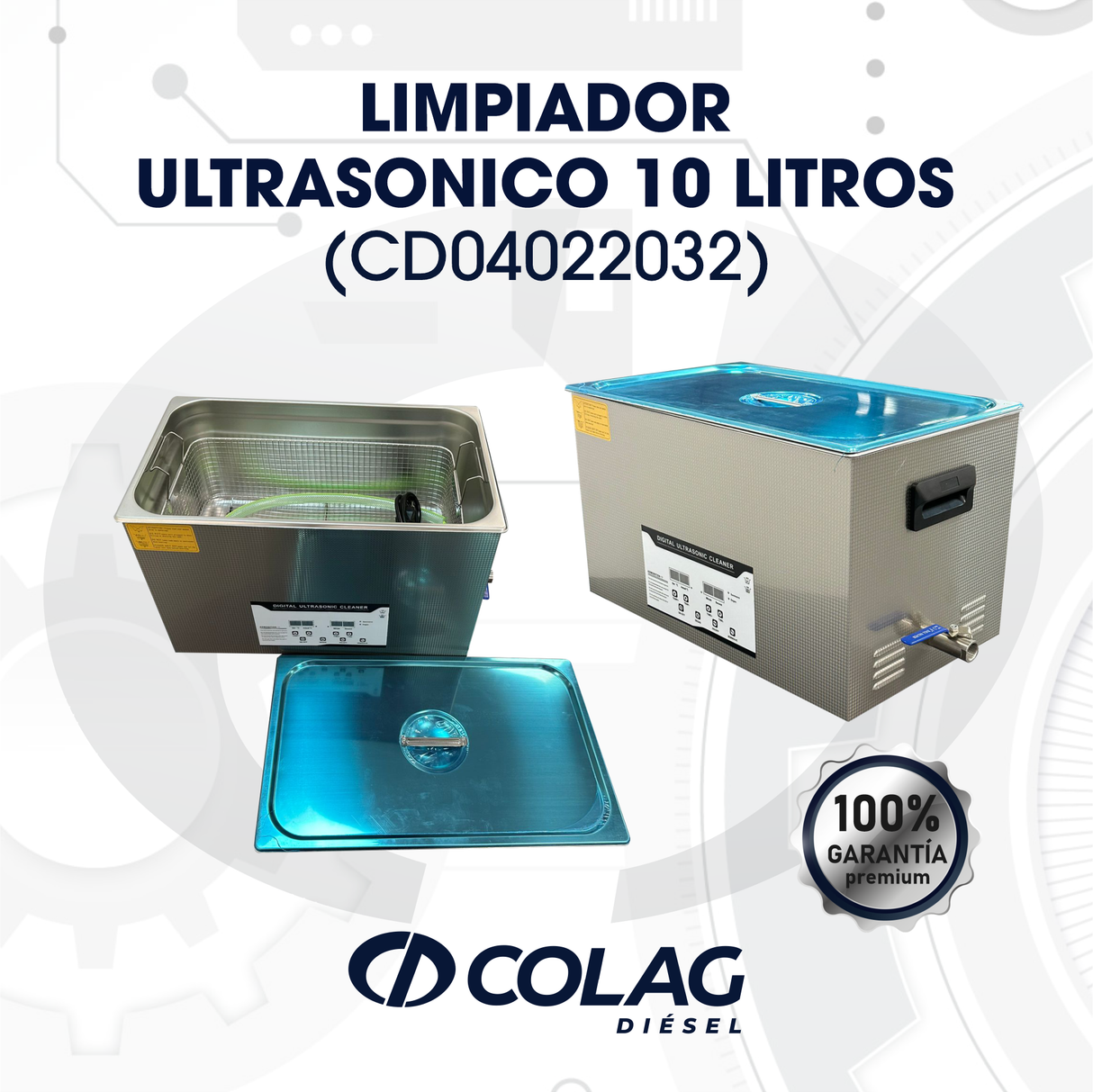 LIMPIADOR ULTRASONICO 10 LITROS